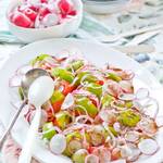 Salade verte et rose – Pic-nic champêtre