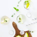 Eau aromatisée aux thyms-citron-radis noir-menthe