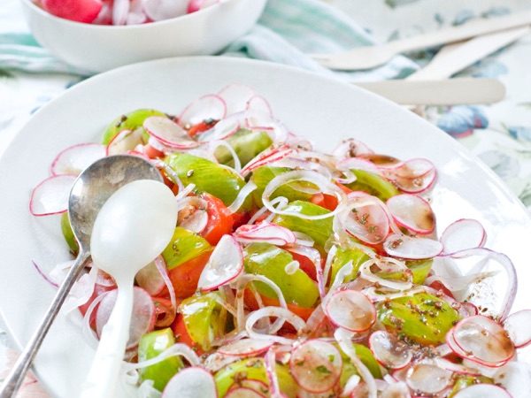 Salade verte et rose – Pic-nic champêtre