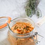 Écrasé de patate douce-gingembre-coriandre-carotte