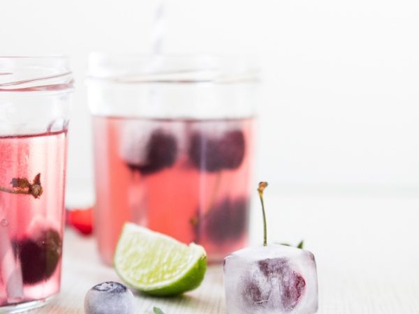 Glaçons de cerises & grenadine
