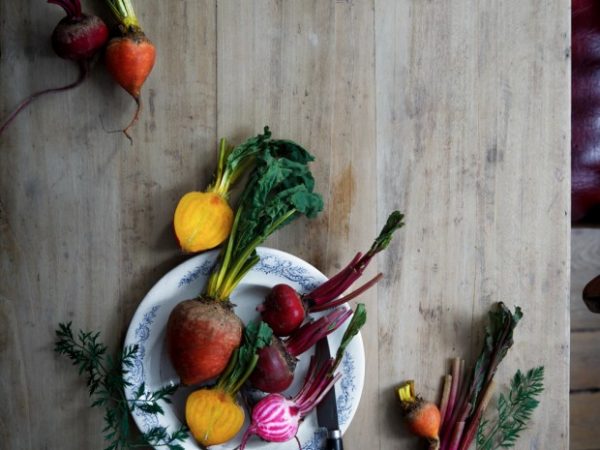 Houmous de betterave chioggia jaunes et roses