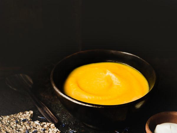 Soupe courge bleue de Hongrie & cèleri boule
