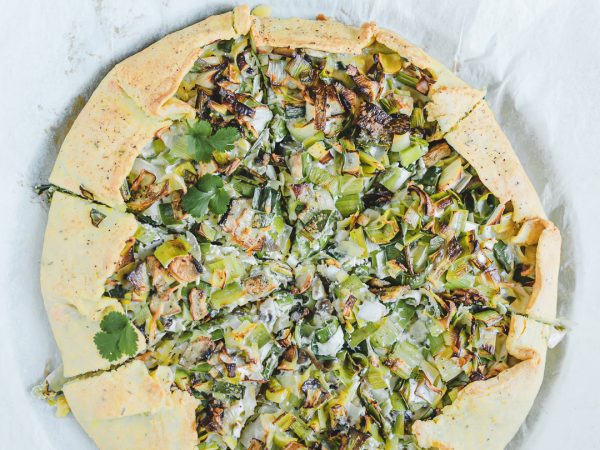 Tarte quiche rustique aux poireaux