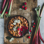 Tarte fraises et rhubarbe