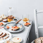 Toast de maïs crémeux infusé aux épices douces et whisky